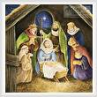 cross stitch pattern Nativity Painting