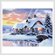 cross stitch pattern Winter Serenity