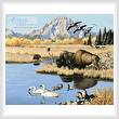cross stitch pattern Jackson Hole