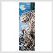 cross stitch pattern Silver Tiger