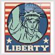 cross stitch pattern Liberty