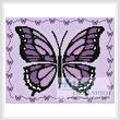 cross stitch pattern Little Purple Butterfly Sampler