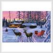 cross stitch pattern Winter in Running Springs
