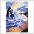 cross stitch pattern Unicorn Beach