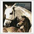 cross stitch pattern Mini Horses