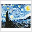 cross stitch pattern Mini The Starry Night Blue
