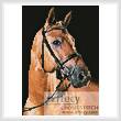 cross stitch pattern Mini Portrait of a Brown Horse