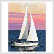 cross stitch pattern Mini Sailing at Sunset