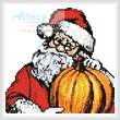 cross stitch pattern Mini Santa Pumpkin