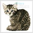cross stitch pattern Mini Timid Kitten