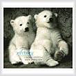 cross stitch pattern Polar Bear Cubs 2