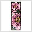 cross stitch pattern Pink Petals Bookmark