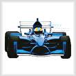 cross stitch pattern Racing Car