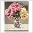 cross stitch pattern Roses in an Oriental Vase