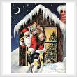 cross stitch pattern Santa Claus