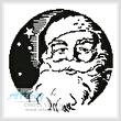 cross stitch pattern Santa's Face 1