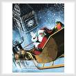 cross stitch pattern Santa in London