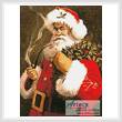 cross stitch pattern Santa