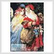 cross stitch pattern Santa and Angel