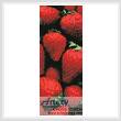 cross stitch pattern Strawberries Bookmark