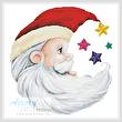 cross stitch pattern Santa Star