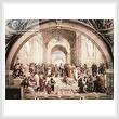 cross stitch pattern School of Athens