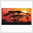 cross stitch pattern Sunrise in Kenya