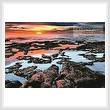cross stitch pattern Tidal Pool Sunrise