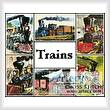 cross stitch pattern Train Sampler