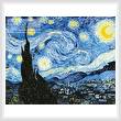 cross stitch pattern The Starry Night Blue