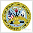 cross stitch pattern US Army Seal