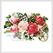 cross stitch pattern Victorian Rose Cart