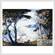 cross stitch pattern Villa on the Monterey Coast