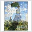 cross stitch pattern Woman with a Parasol