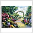 cross stitch pattern Lakeside Arbor