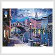 cross stitch pattern Rialto Bridge