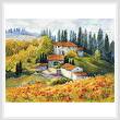 cross stitch pattern Tuscan Sunlight