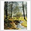 cross stitch pattern A Stream in the Woods
