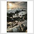 cross stitch pattern Beach Rocks
