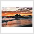 cross stitch pattern Californian Sunset