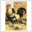 cross stitch pattern Coloured Dorking Chickens
