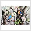 cross stitch pattern Bluebirds