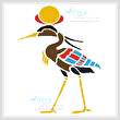 cross stitch pattern Egyptian Crane