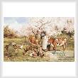 cross stitch pattern Feeding Time in the Orchard