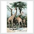 cross stitch pattern Giraffes