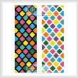 cross stitch pattern Groovy Bookmark