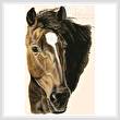 cross stitch pattern Bay Horse