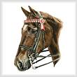 cross stitch pattern Horse Profile