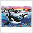 cross stitch pattern Killer Whales