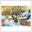 cross stitch pattern Snowy Village